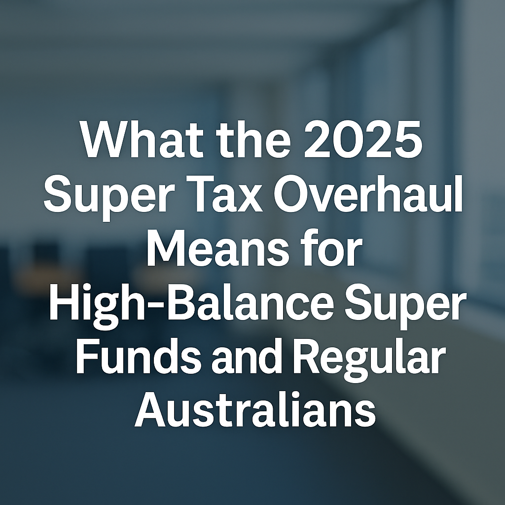 Superannuation Tax Changes 2025